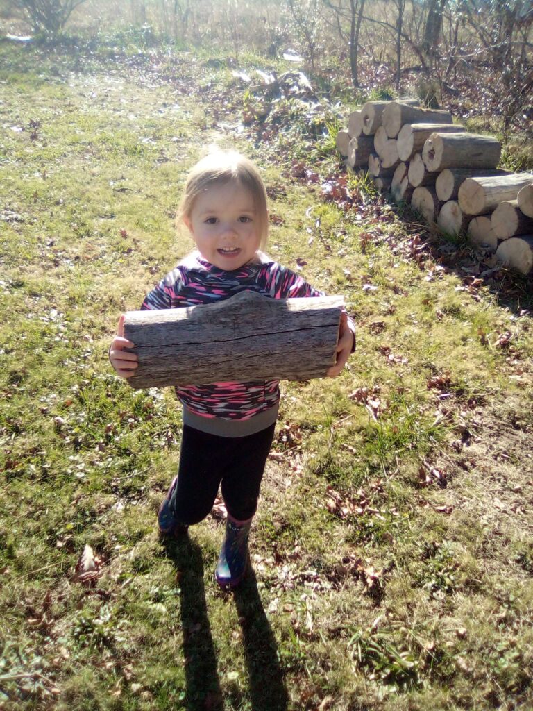 Carrying Wood | Montessori Practical Life Outside