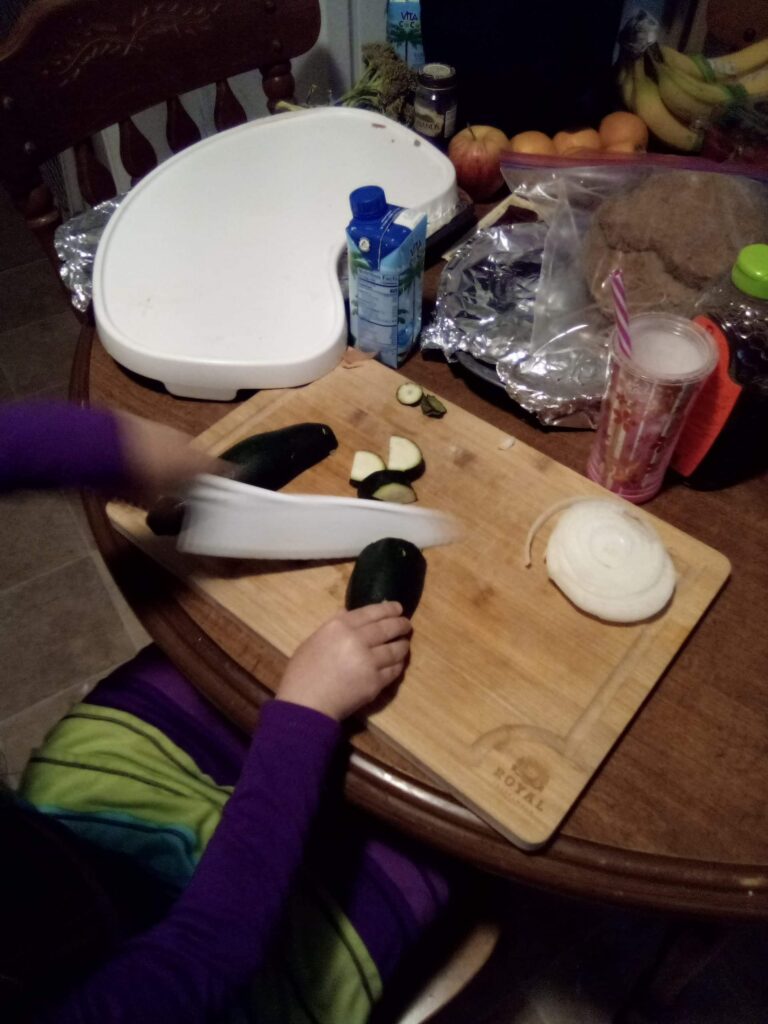Cutting Cucumbers | Montessori Practical Life
