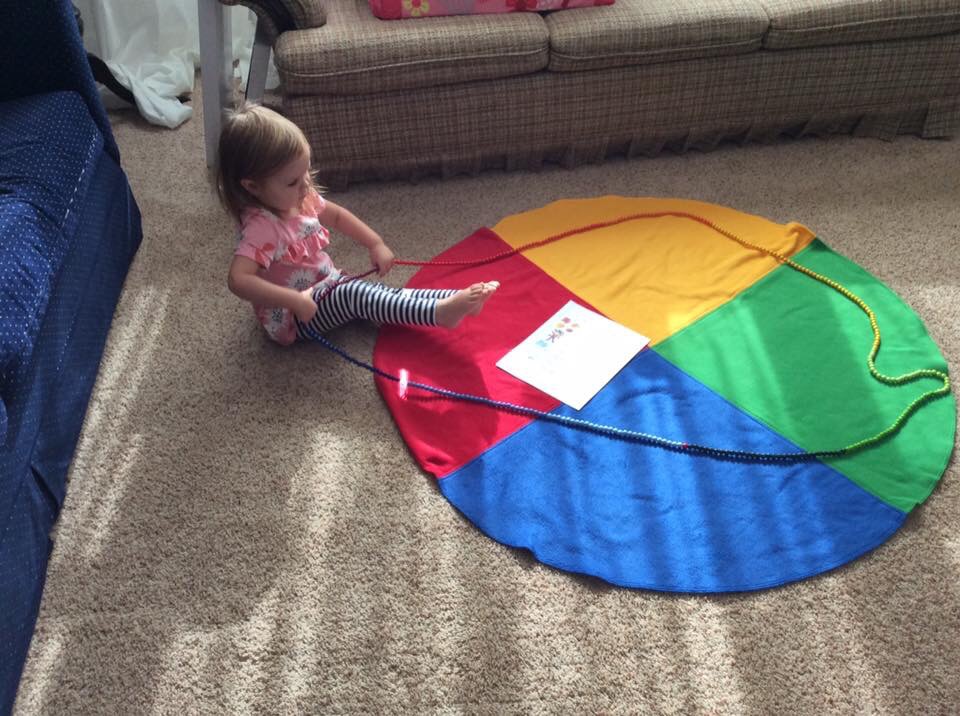 Playing with the Montessori inspired seasonal mat
